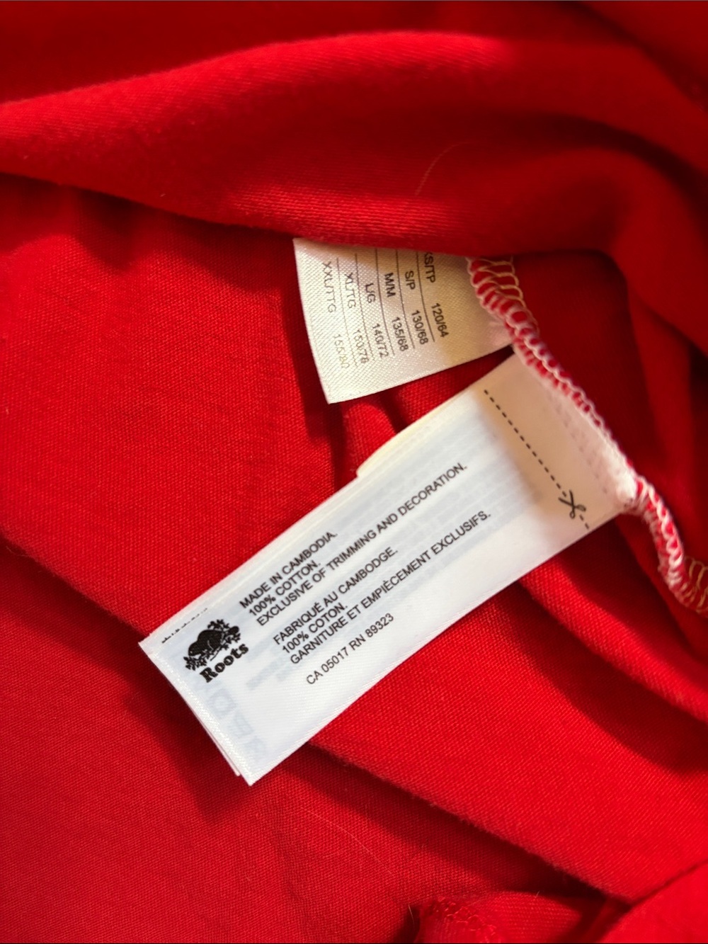 Roots Canada Kids Red Tank Top with White Trim - Picture 3 of 5